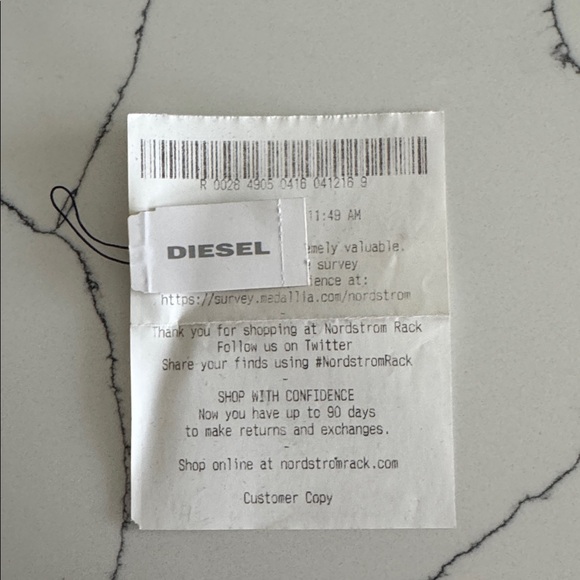 Mens brown leather & blue dial Diesel watch - Picture 7 of 7